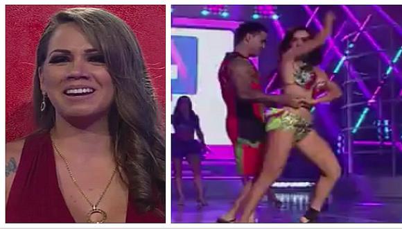 Rosángela Espinoza saca a bailar a Diego Chávarri en la cara de Melissa Klug