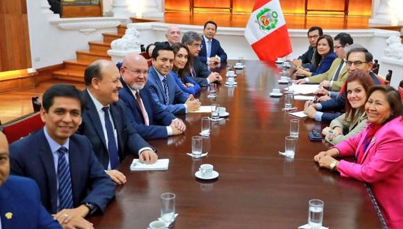 Bancada de PPK se reúne con presidente Martín Vizcarra