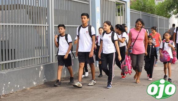 “Al final la decisión es una decisión que se toma en las escuelas. Se toma con los docentes, con los directores, con las familias", dijo Ricardo Cuenca. (Foto: GEC)