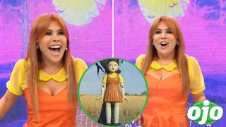 Magaly Medina aparece en su programa disfrazada como la muñeca de “El Juego del Calamar”