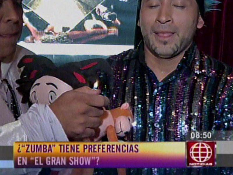 El Gran Show: Andrés Hurtado 'quema' muñecos de  Zumba 