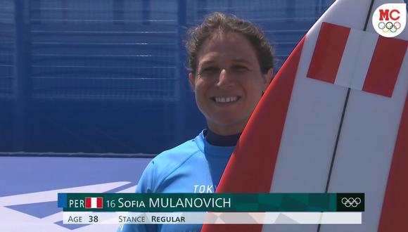 Sofía Mulanovich quedó en tercer lugar y pasa a la tercera ronda en Tokio 2020. (Foto: Captura Marca Claro)