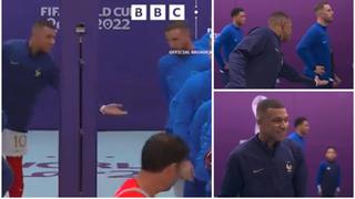 Mbappé fue ignorado: quedó con la mano en el aire al intentar saludar a jugador inglés | VIDEO