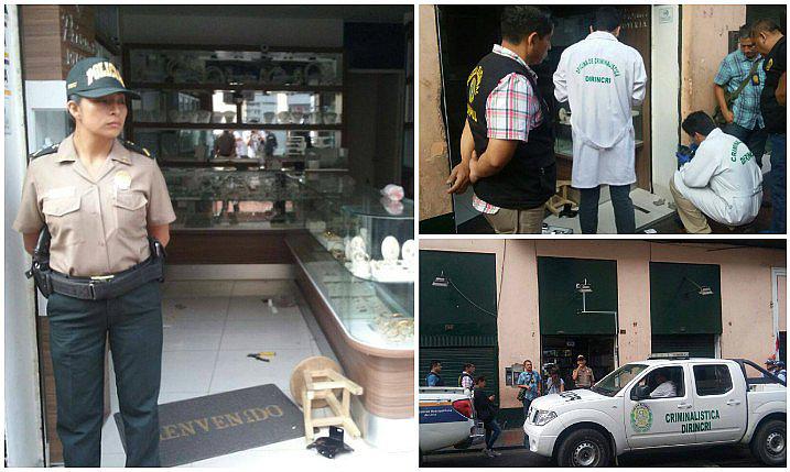 Centro de Lima: roban joyería a pocas cuadras de Palacio de Gobierno (FOTOS)