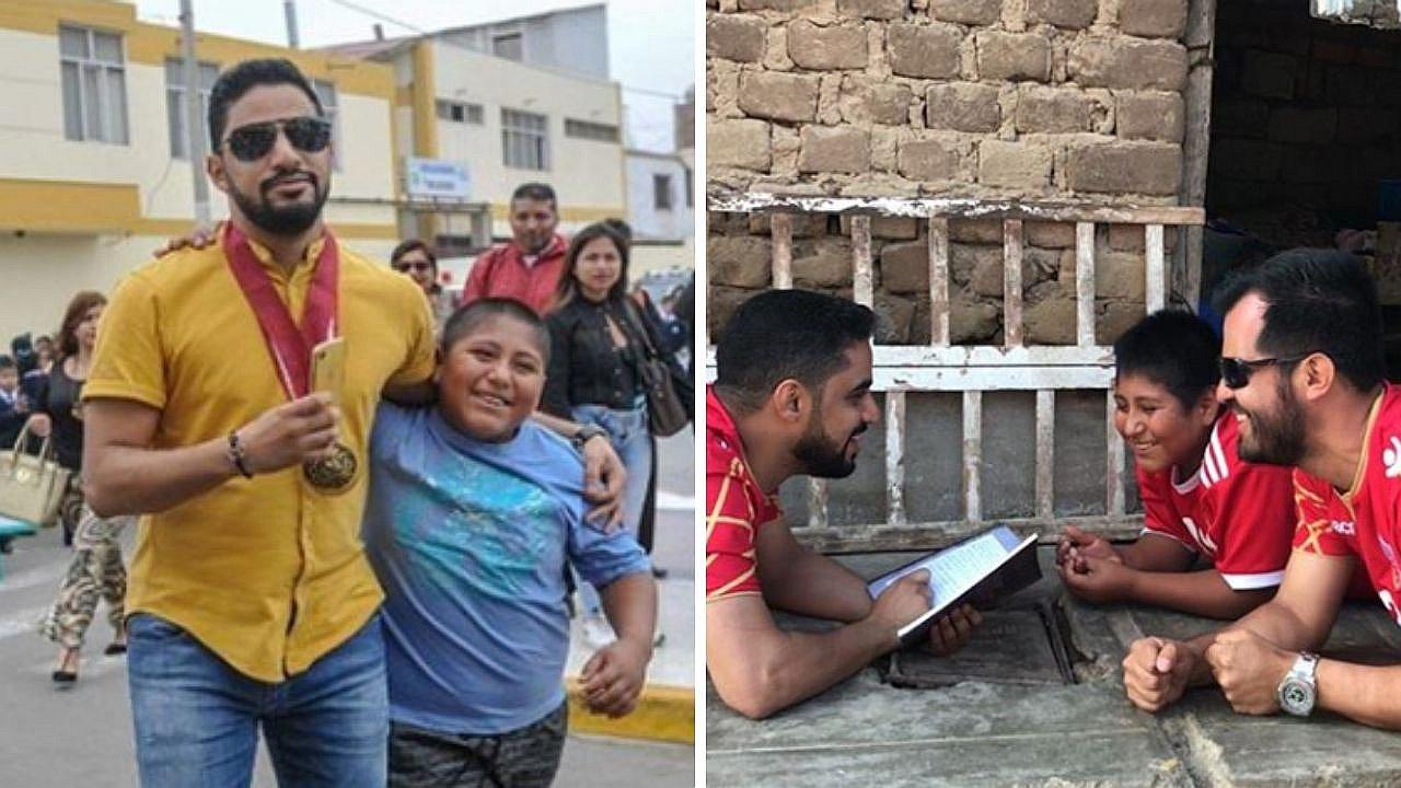 Empresario árabe que ayudó a niños peruanos alentó a Perú en primer partido de la Copa América 2019