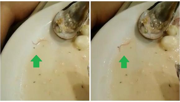 ​Encuentran gusano vivo en plato de ceviche de este conocido restaurante de Lima (VIDEO)
