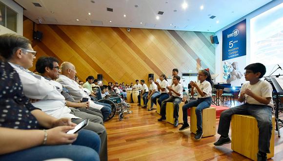 Sinfonía por el Perú encantó a los pacientes Instituto Nacional de Salud del Niño San Borja