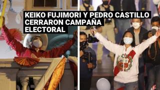 Keiko Fujimori y Pedro cerraron campaña electoral en Lima