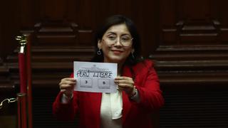 Congresistas de Perú Libre viciaron su voto en segunda vuelta de la elección para el nuevo titular del Parlamento