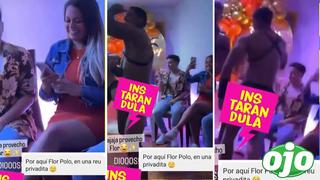 Florcita Polo es captada en ‘show calentón’ bailando con strippers: “Provecho” | VIDEO