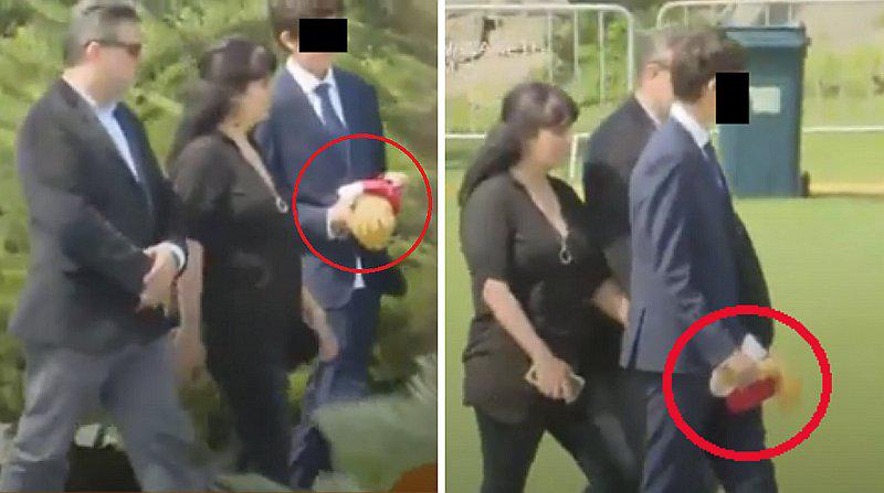 Federico Danton, hijo de Alan García, carga banda presidencial en funeral (VIDEO)