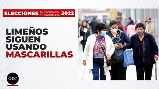 Elecciones regionales y municipales 2022: la opinión de los votantes sobre el uso de mascarillas no obligatorio