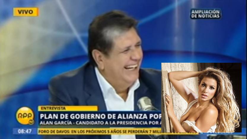 Alan García: Esta pregunta sobre Milett Figueroa calentó al aprista