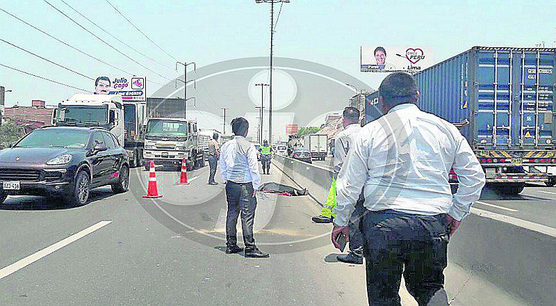 Ladrón muere atropellado luego de robar celular a transeúnte en Surco