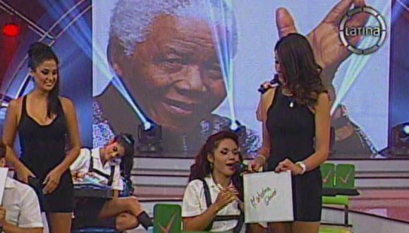 Brunella Fossa y Génesis Tapia confunden a Nelson Mandela con Gandhi [VIDEO] 