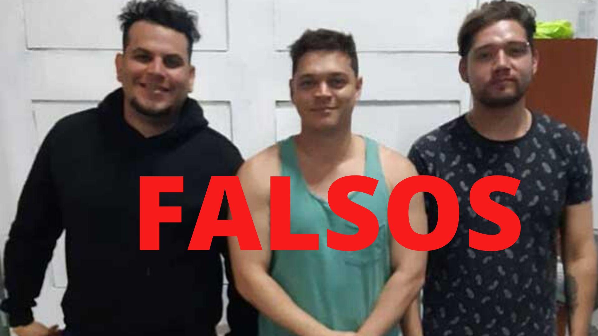 Keiser Eliud Mendoza Gutiérrez, de 35 años de edad, y Mauro José Valero Sierralta, de 37 años de edad, Reymer José Sanguino Duarte, de 26 años. 