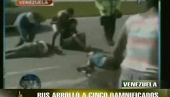 Bus arrolló a cinco damnificados que exigían apoyo a Hugo Chávez
