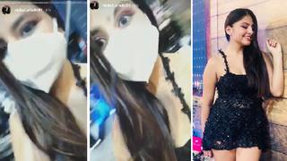 Corazón Serrano: A Nickol Sinchi se le rompió el vestido en pleno concierto virtual en vivo | VIDEO