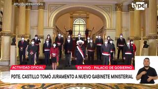 Pedro Castillo aumenta de 2 a 5 ministras mujeres en el nuevo Gabinete