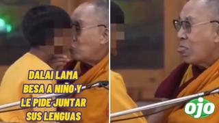 Usuarios repudian al Dalai Lama por besar en la boca a niño ante la risa de los presentes