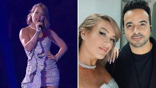 Leslie Shaw "flechó" a Luis Fonsi: grabarían tema tras cantar en Lima 2019