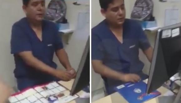 Médico es descubierto llenando álbum Panini mientras trabajaba (VIDEO)