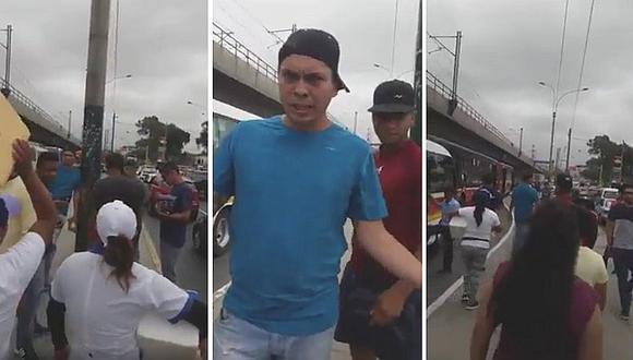 ​Facebook: ambulantes peruanos y venezolanos se enfrentan en plena calle (VÍDEO)