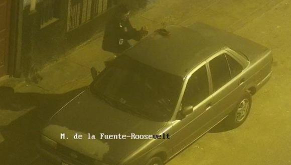 Presunto ladrón fue captado por las cámaras de seguridad de la Municipalidad de Barranco. (Foto: Municipalidad de Barranco).