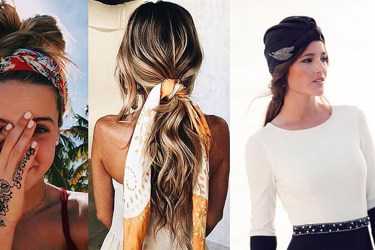 dinastía proporción Pensamiento 5 formas de realzar tu peinado con una pañoleta | MUJER | OJO