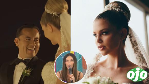 Critican el peinado de Brunella Horna en su boda  | FOTO: Instagram - Willax TV