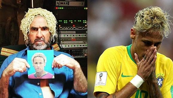 ​Éric Cantona se burla de Neymar con peinado de fideos en la cabeza