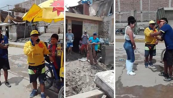 Facebook: heladero regala alegría así a damnificados de Trujillo (VIDEO)