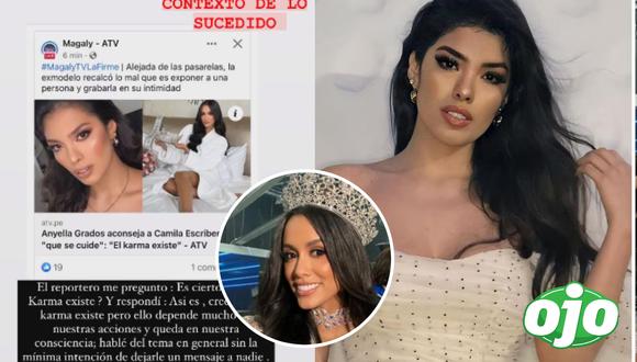 Anyella Grados desmiente indirectas a Camila Escribens