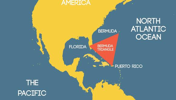 El “Triángulo de las Bermudas”, el lugar del océano Atlántico donde se especula que pasan cosas raras.
