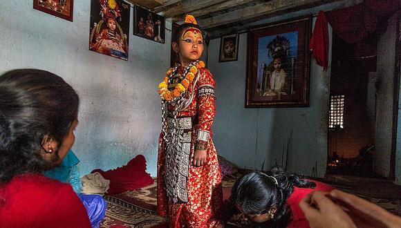 Las niñas kumari de Nepal