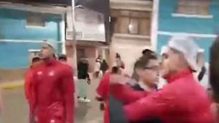 A las manos: Hansell Riojas reaccionó ante insulto y agredió a un hincha de Cienciano | VIDEO