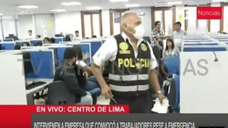 PNP interviene a empresa que convocó a trabajadores y no habría respetado el distanciamiento social│VIDEO