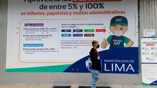 SAT de Lima: hasta el 30 de diciembre pueden acceder los vecinos a descuentos en pago de tributos y papeletas 