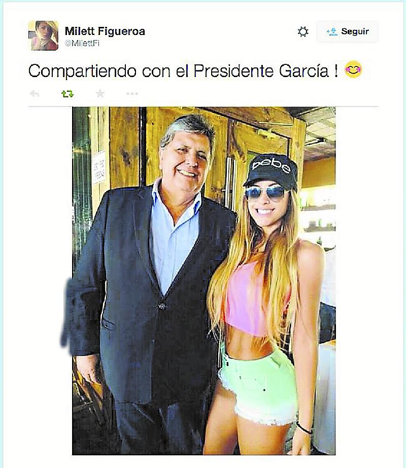 Milett Figueroa no pierde el tiempo