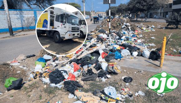 Municipalidad de Chiclayo no recoge 70 toneladas de basura por falta de camiones