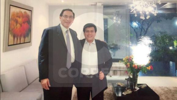 El presidente Martín Vizcarra junto al empresario Antonio Camayo. (Foto: Diario Correo)