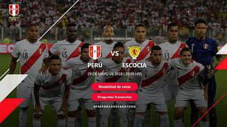 Conoce los precios de las entradas para el Perú vs. Escocia este 29 de Mayo