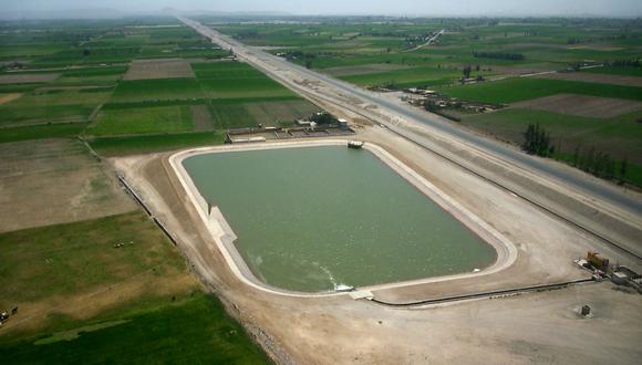 El proyecto busca impulsar la irrigación de 38 mil 500 hectáreas de tierras de cultivo. Foto: Andina