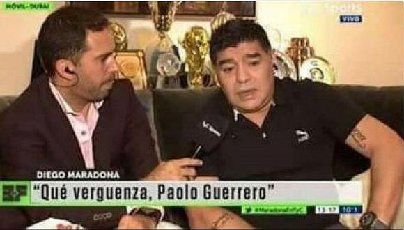 Chilavert defiende a Paolo Guerrero y envía misil contra Diego Armando Maradona