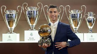 Cristiano Ronaldo logró su cuarto Balón de Oro y piensa en Lionel Messi 