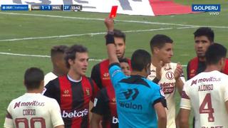 ¡Roja a Orzán! Melgar se quedó con uno menos ante Universitario | VIDEO