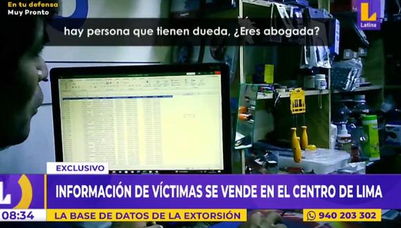 Información de víctimas se vende en el Centro de Lima. Foto: Latina