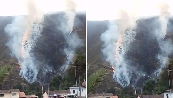 Cuatro incendios forestales en Cusco dejan herido a un bombero | VÍDEO