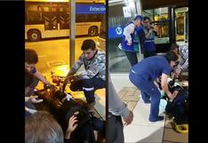 Metropolitano: mujer se accidenta en estación y denuncian que trabajadores solo querían que nadie grabe | VIDEO
