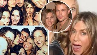 Jennifer Aniston celebró sus 50 años y Brad Pitt fue el invitado de honor